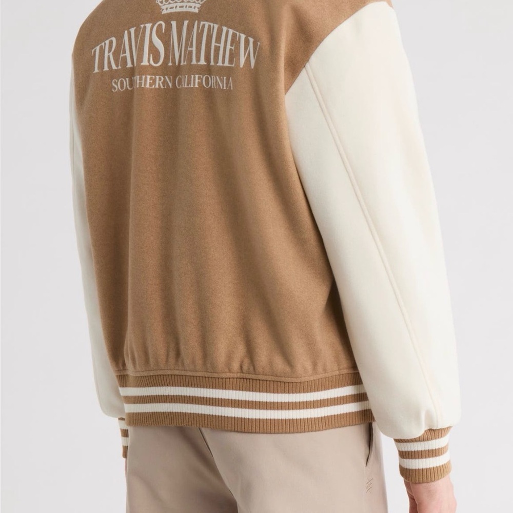 Travis Mathew Victory Mile Varsity Jacket L - Picture 3 of 5